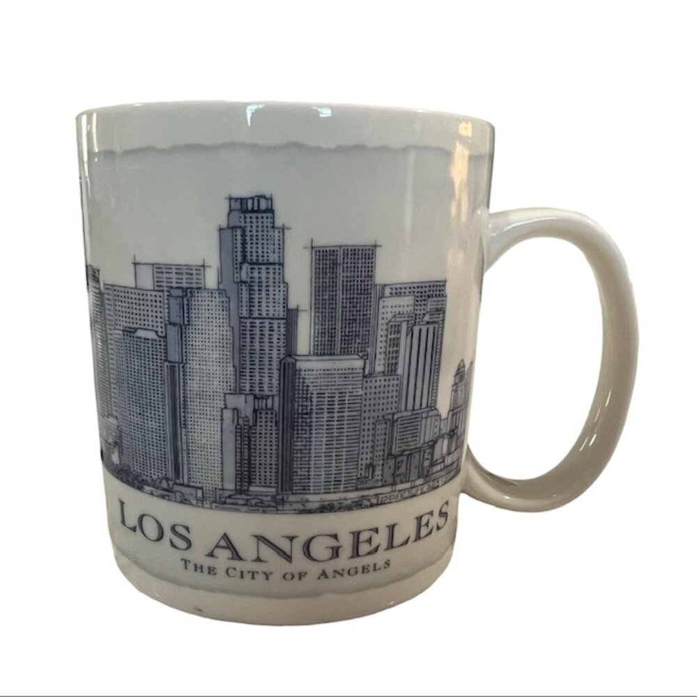 Starbucks Los Angeles City of Angels Coffee Mug Cup 2006 Architecture Skyline